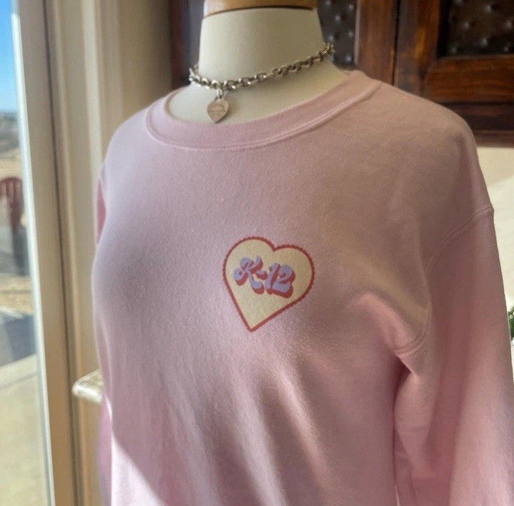 Melanie Martinez K-12 Pink Crewneck Lunchbox Friends Pullover Merch Rare Small image 2