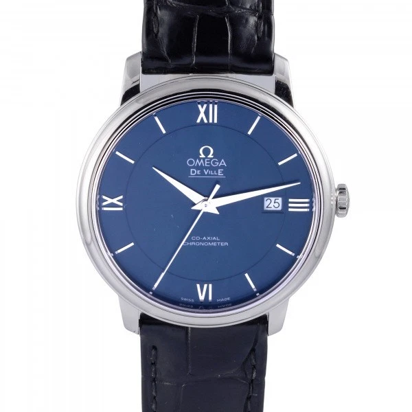 ●Omega De Ville Prestige Coxial 424.13.40.20.03.001 Blue Dial Men'S