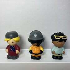 ELC Happyland Figures Lot of 3 Worker Kid Sunglasses People Preschool Toys