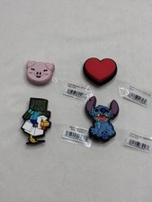 Croc Jibbitz Lot of 4 Minecraft Chicken Jockey Pig Heart Stitch NEW
