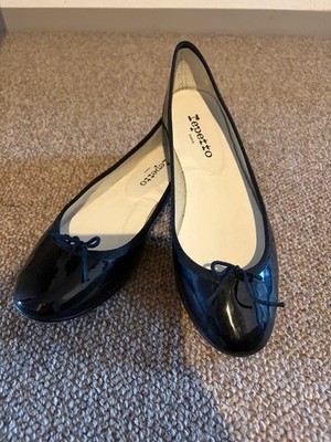 REPETTO Cendrillon Leather Ballet Flats Black Size EU 40 Used