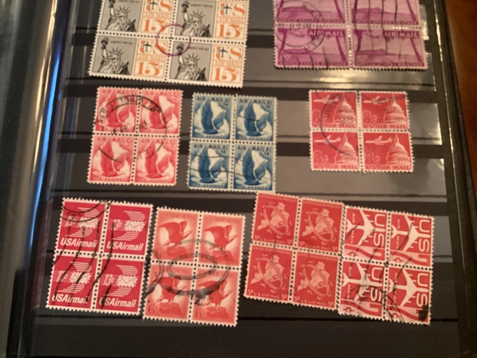 ICOLLECTZONE US Airmail Blocks 25 diff collection VF used (B900-804) - Image 4 of 4