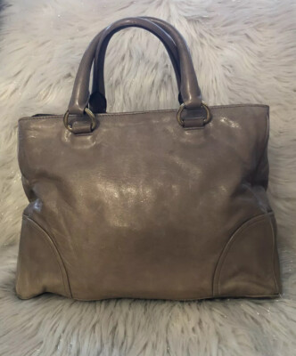 Authentic PRADA Vitello Shine Satchel Bag | eBay