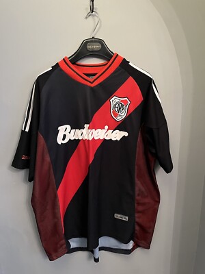Argentina River Plate 2002-2004 Third Trikot Shirt Budweiser Gold Fußball Top