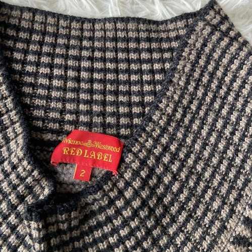 Vivienne Westwood Red Label asymmetry deformation sweater Knit Women Used Japan - Picture 5 of 7