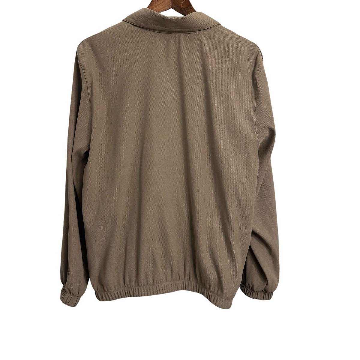 Veste Alfred Dunner Femme Taille 16, Beige, Brodée, Fermeture Zip, Légère