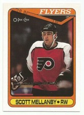 SCOTT MELLANBY 1990-91 O-PEE-CHEE CARD NM-MT+ CONDITION PHILADELPHIA FLYERS