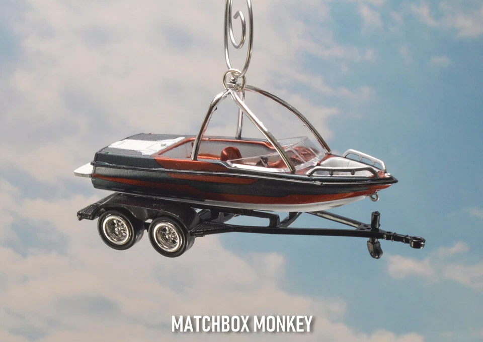 Waterski Wakebord Boat Christmas Ornament Mastercraft Moomba Supra Water Ski - Image 4 of 4