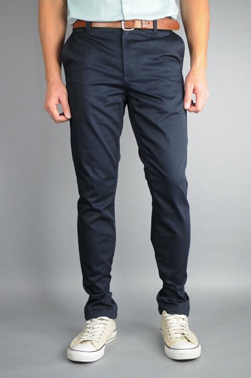 Neo Blue Navy Chino Pants Cotton, Spandex | eBay