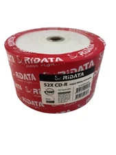 Blank CD-R Branded Logo RIDATA 52X Media Disc 50 Pk