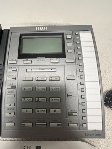 RCA Business Speakerphone Telephone 2 Line Corded Executive Series - 25202RE3 - Picture 8 of 12