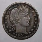 1901 Barber Quarter WE23