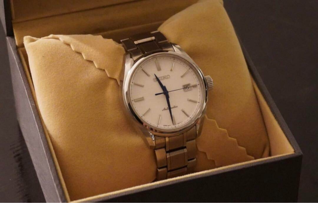 SEIKO Presage SARX033 Automatic White Dial Men Watch with Box 6R15 Movement