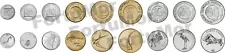 Slovenia Coin 9 Pcs SET, 10 20 50 Stotinov 1 2 5 10 20 50 Tolarjev 1992 2005 UNC