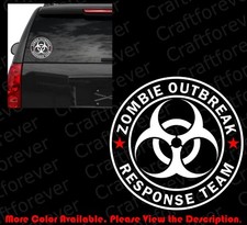 Biohazard Zombie Outbreak Response Team Vinyl Decalsstickers Car Window Fy037
