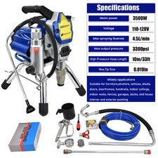 5HP High Pressure Airless Paint Sprayer,4.5L/min,3500W High Efficiency 110V-120V