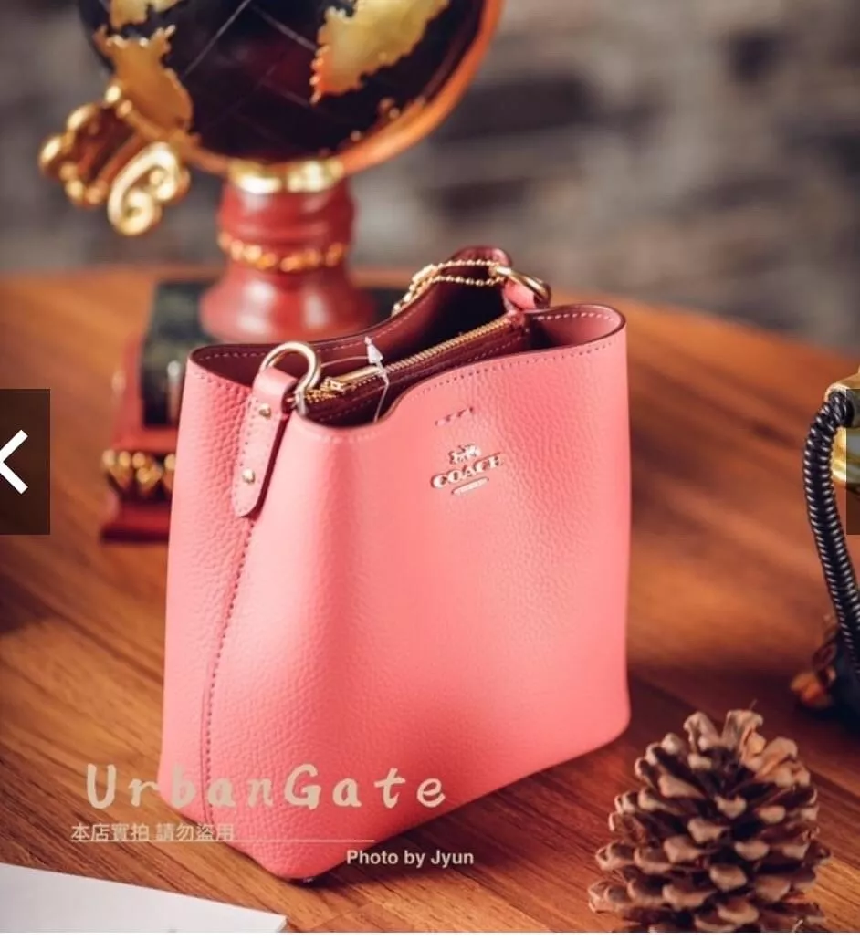 NWT Coach Mini Town Bucket Bag C7266 IMRRJ COLOR Gold Taffy 298.00
