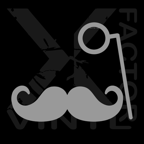 Monocle & Mustache Classy Gentleman Dicut Vinyl Decal 14 COLORS - 2 Sizes FRESHP - Picture 10 of 26