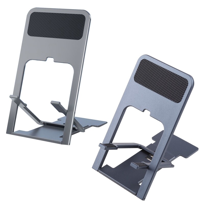 Black White Silver Phone Stand Charging Dock for Office Desk-image