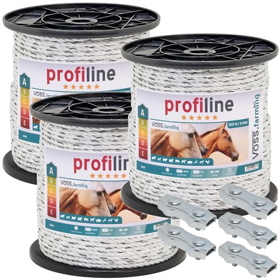 450m Weidezaunseil 6mm 3x0,2mm Kupfer 6x0,2mm Niro Weidezaun Seil Elektroseil