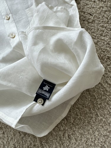 NWT Authentic Vilebrequin Long Sleeve Shirt -100% Linen - BOYS - 8 Years - WHITE - Picture 7 of 9
