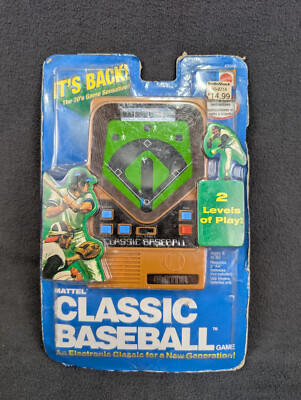 Mattel Classic Baseball Handheld Electronic Game MLB 2001 43386 New Sealed! 