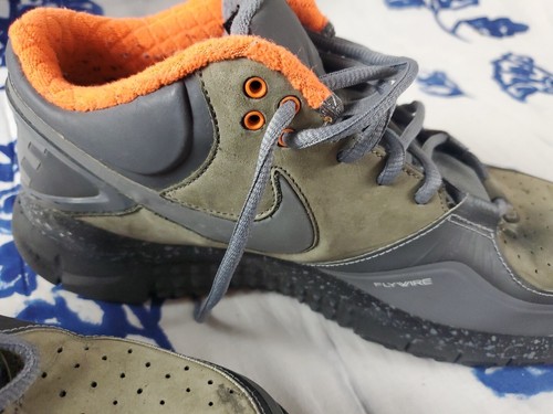 Size 11 - Nike trainer 1.3 Trainer 1 Sz 11 459720-008 Orange Grey Black Cement_ - Picture 2 of 15