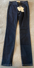 NWT WEEKEND Max Mara Women's Dark Blue WL Stretch Low Rise Skinny Jeans Size 4
