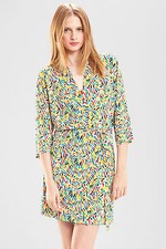 NEW JOSIE BY NATORI 68 PRINTED ISLAND ESCAPE WRAP ROBE SZ L LARGE