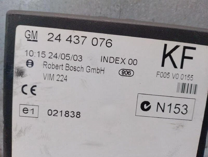 24437076 centralina chiusura per OPEL ZAFIRA A MONOSPACE (T98) 2.0 DTI 5171165 - Immagine 4 di 4