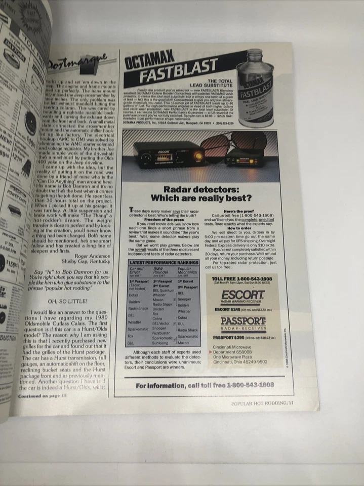 Popular Hot Rodding Magazine October 1988  All New LT-5 400 HP - Image 2 of 4