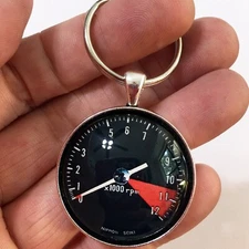 Vintage 1960's Honda CB350 CL350 Tachometer RPM gauge 1.2" Diameter Keychain