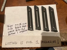 1 Ruger Mark 3 MK III 10rd blued BLACK Eagle Magazine w/large bulls eye  button