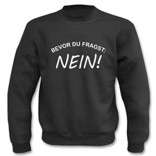Pullover Bevor du Fragst - Nein!, Sweatshirt 