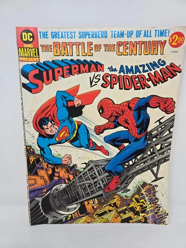 Battle Of The Century Superman Vs The Amazing Spiderman 1976 Oversized Comic