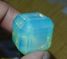 101 Ct Natural Green Opal Cube Welo Australian Certified Untreated Gemstone