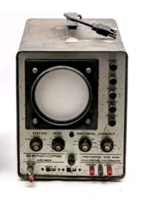 1960's Sencore- Oscilloscope / Vectorscope- PS148 -Tested Powers on~lights up! 