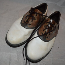 Footjoy Men's Size 11 W White Brown Golf Shoes No Box