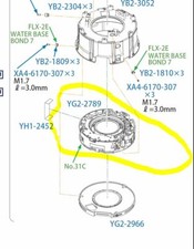 Canon EF 300mm F/2.8 L IS USM II obiettivo stabilizzatore d'immagine IS parti YG2-2789 MK2
