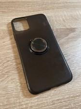 Handyhülle Apple iPhone 11 Max 6.5 Zoll, TPU Clear Schwarz - zum Aufstellen