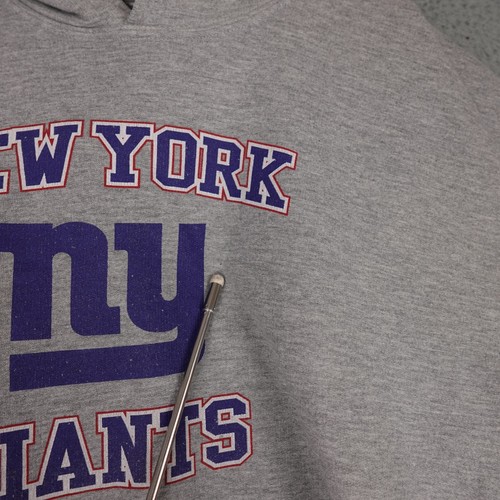 New York Giants Sweatshirt Mens Large Gray Hoodie NFL Football Pullover Reebok - Picture 17 of 24