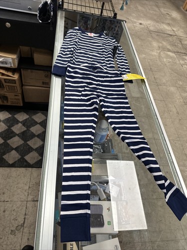 Target Brand Navy Striped Kids Pajama Top and Bottom Set Size 4 - Picture 3 of 5