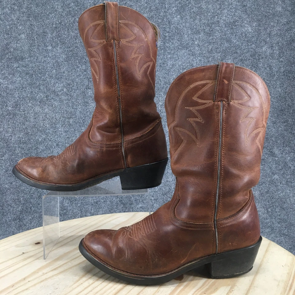 Botas de Vaquero Durango Western para Hombres 8 EE 11” Truck’n Peanut Cuero Marrón Pull On Foto 2 de 4