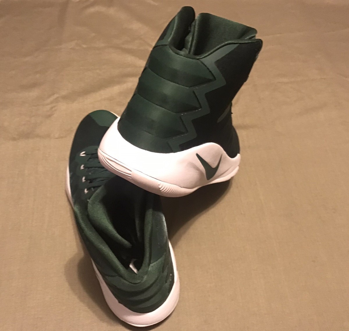 Nike 2016 Hyperdunk TB Basketball Shoes Mens SZ 18 Green White 856483-331 New 2016 Mens Nike Hyperdunk Basketball Shoes Green 856483-331  main image 4