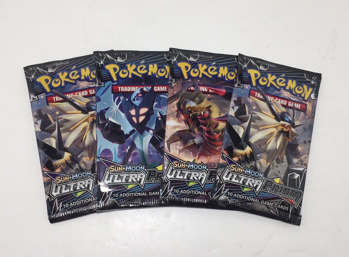 pokemon sun and moon ultra prism booster pack Pokemon TCG Sun and Moon Ultra Prism Booster Pack Lot 4x