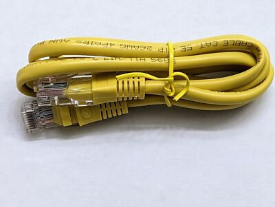 10 ) 3FT CAT5E Ethernet LAN Network Patch Cable Internet Router Cord RJ45 Yellow