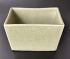 Haeger Planter 3878 Sage Celadon Green Speckled Rectanglar Sticker Vintage USA