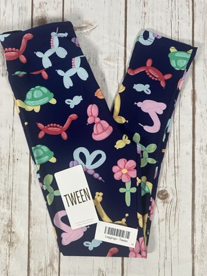 Lularoe Leggings Girls Womens (00-0) Balloon Animals Buttery Soft NWOT