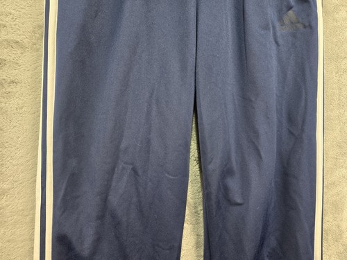 Adidas Track Pants Youth XL (12x30) Blue White Stripe Athletic Sweatpants Gym - Picture 6 of 24
