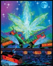 Trainwreck Non-Flocked Mini Blacklight Poster 16 x 20